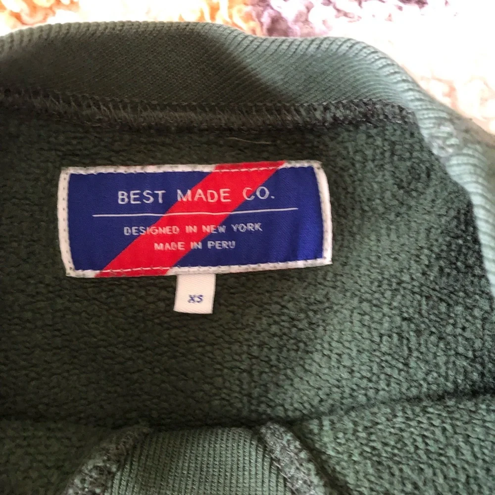 Best Made Co. Olive Crewneck Sweater - Picture 3 of 4